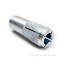 caduta di acciaio al carbonio in ancora con Knurling Zpyellow/White5/8